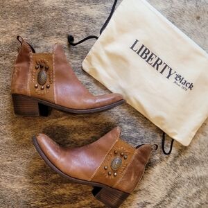 Liberty Black Brown Ankle Boots
